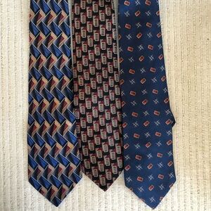 Three Designer Neck Ties